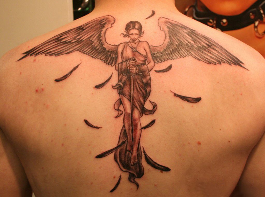 guardian angel tattoo. Labels: new angel tattoo design