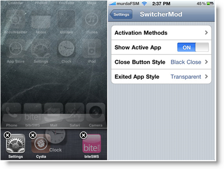 SwitcherMod iPhone App To