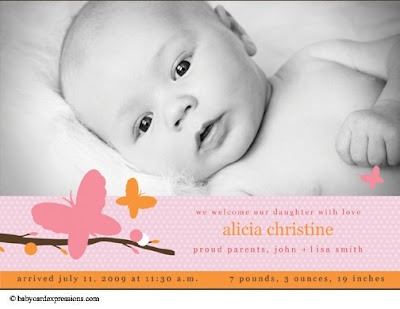 The Alicia Design is created with adorable orange and pink colors, featuring gorgeous little butterflies.  