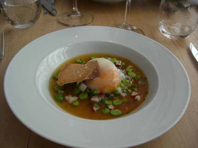 Spring's 1st course. Poached egg with Foie Gras
