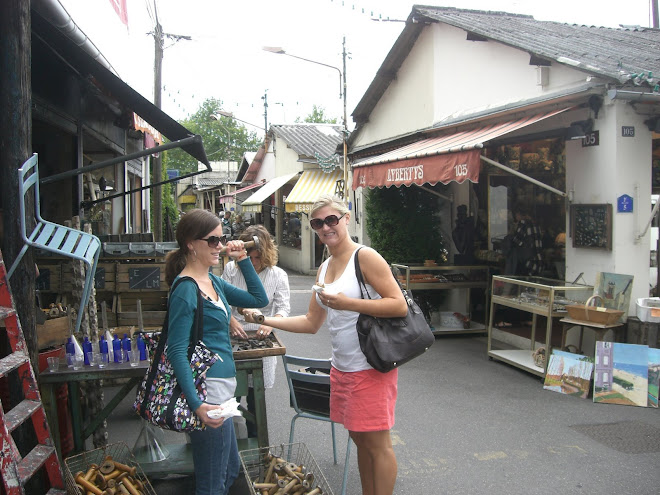 CC and Mad at the world's largest Flea Market right around the corner from our house