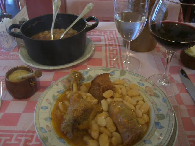 Mmm real Cassoulet. Good not great and pricey. Best glass of wine though