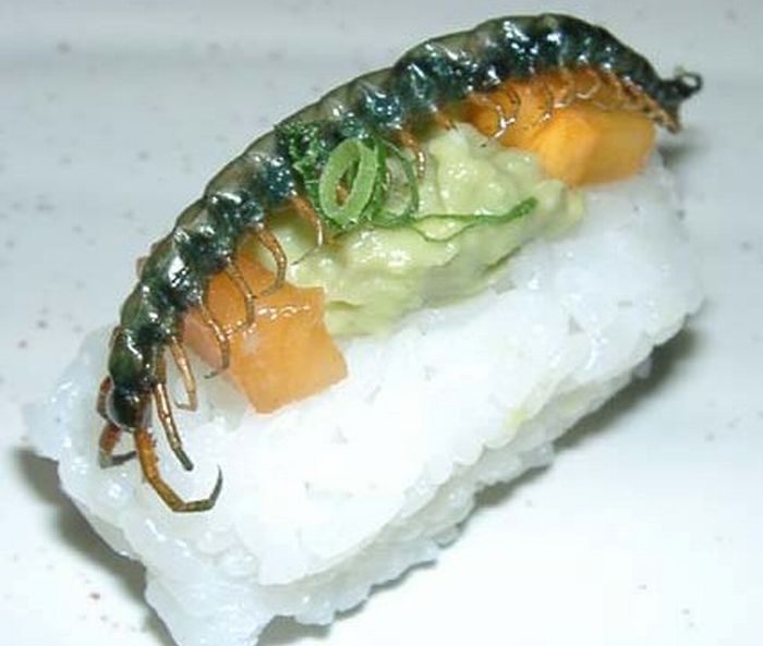 Sushi de insetos