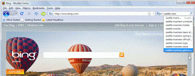 BlogPandit Mozilla addon for Bing search