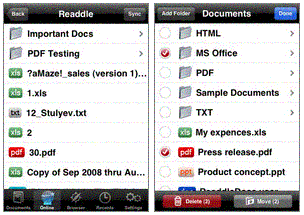 Readdle screenshot view documents iPhone iPod Touch BlogPandit