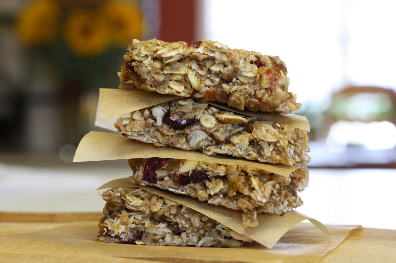 Tricia's kitchen sink nut, seed and granola bars Saving Room for