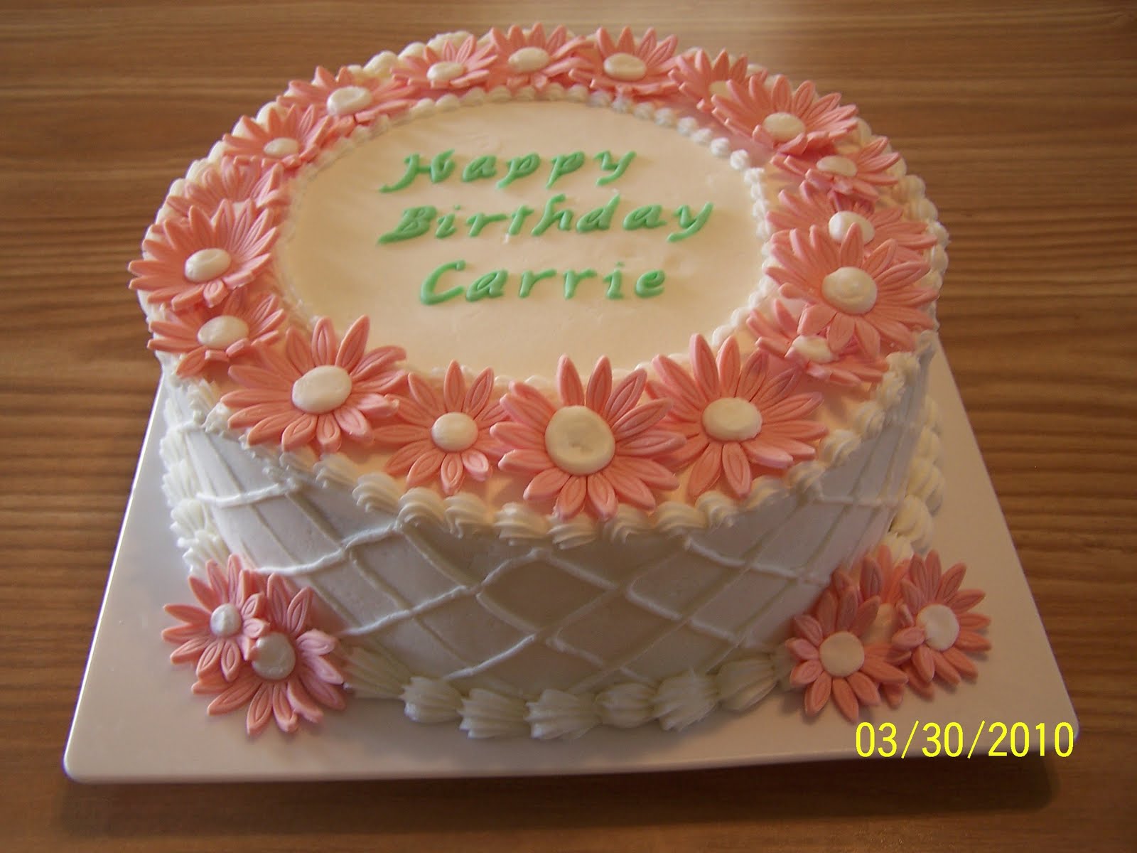 Edee's Custom Cakes: Daisy Birthday Cake