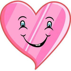 smiley face heart, free clip art download