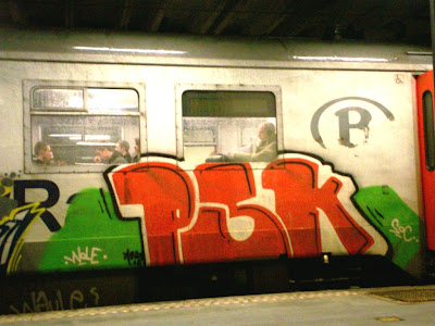Soc Psk train graffiti