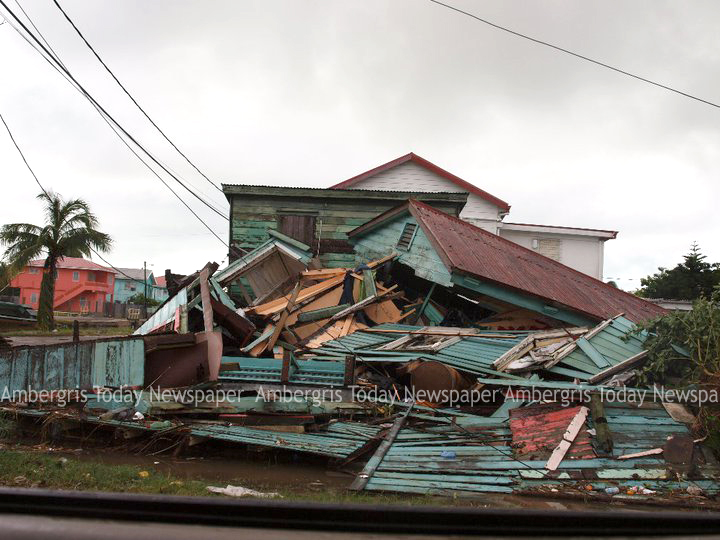 Ambergris Today Daily Blog First look at Damages of Hurricane Richard