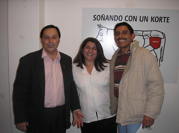 Claudia Raimondo con Cali Esquivel y Eduardo Montoya