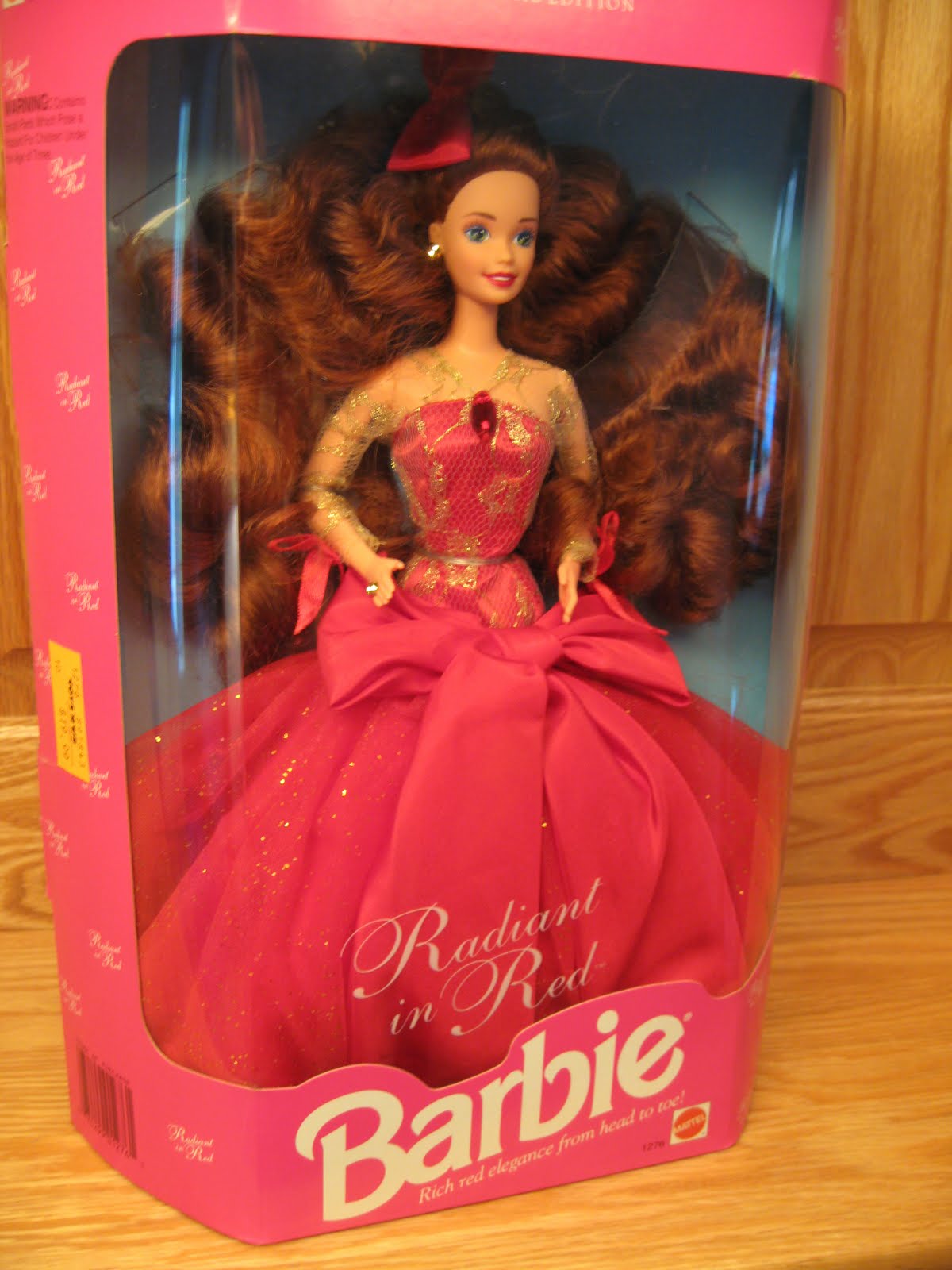 radiant in red barbie