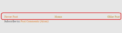 Cara menghilangkan Newer Post, Home dan Older Post link di blog