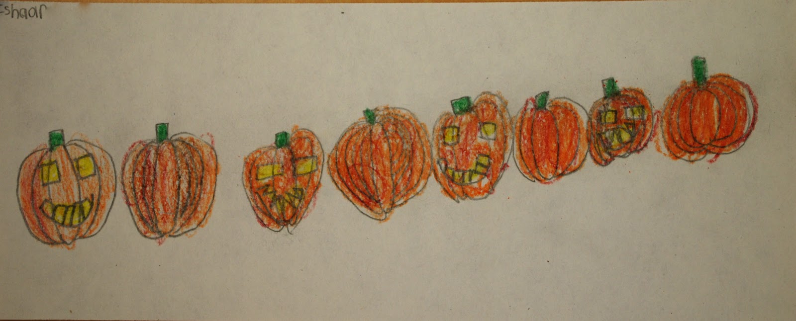 Adventures of an Art Teacher: 1st Grade Pumpkin Patterns