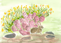 Tucson Bunny 1 in Watercolor