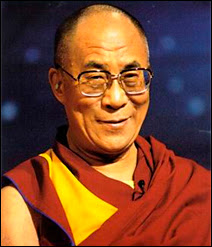 Tenzin Gyatso, le 14e Dalaï-Lama, aujourd'hui exilé en Inde.