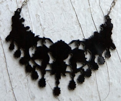 graphic victoriana style necklace by marmod