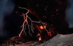 Volcanic lightning strike