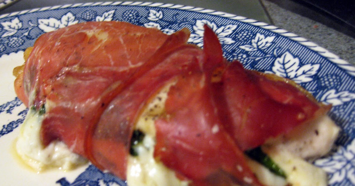 Simply Satisfying Prosciutto Wrapped Chicken stuffed with Fresh