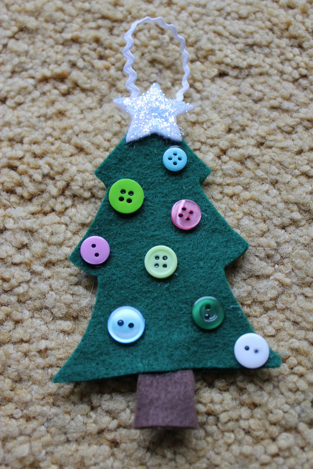 Lu Bird Baby Felt Christmas Tree Ornament (for kids)