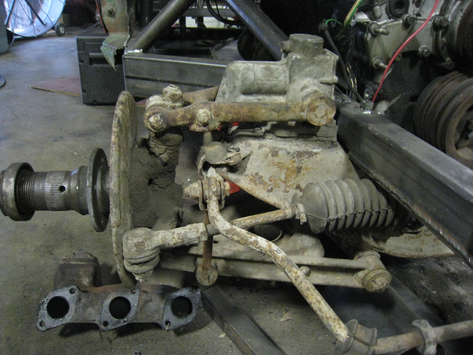 V8 Powered MGBGT MGB front suspension