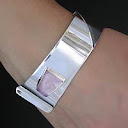 Silver Hand crafted Silver Bracelets for Contrast: Seeing Existence in Black and Whitened