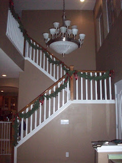 Look, Mom! I have a banister!