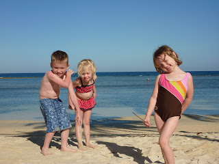 The Kids Playing on the Beach