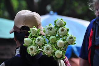 Flowers Being Sold
