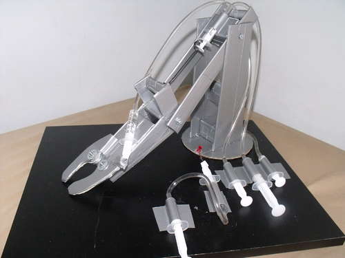 hydraulic cardboard arm