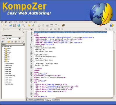 DOWNLOAD KompoZer 0,8 Beta 3 Portable KompoZer+0.8+Beta+3+Portable