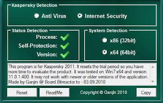 Ganjin's Kaspersky 2011 TR v1.5p - software gratis, serial number, crack, key, terlengkap Ganjin's Kaspersky 2011 TR v1.5p - software gratis, serial number, crack, key, terlengkap