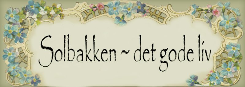 Solbakken ~ det gode liv