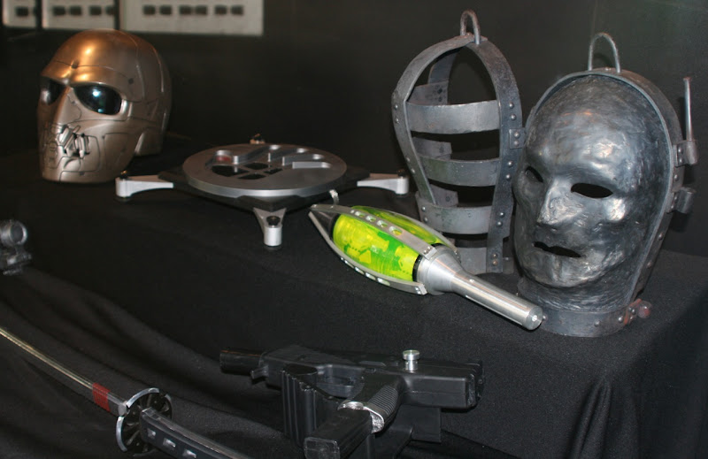 GI Joe film masks and weapon props