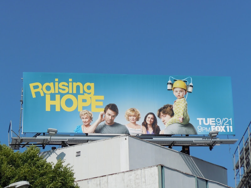 Raising Hope series premiere billboard Raising Hope season 1 TV billboard