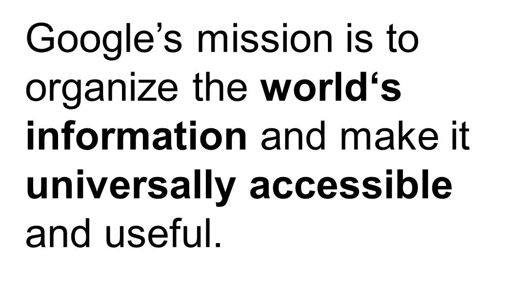 Google Mission