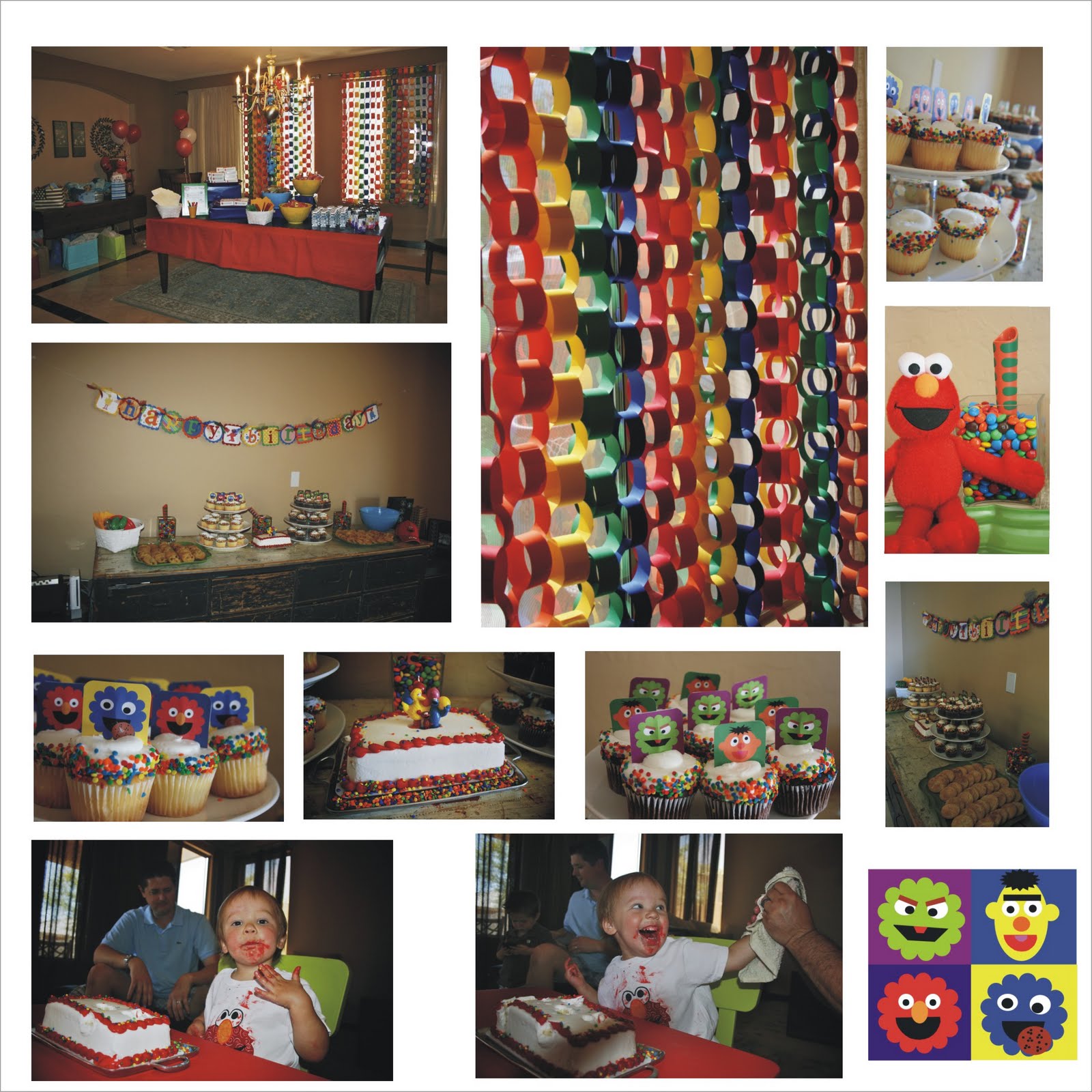 Stylish Childrens Parties: "Sesame Street"-Inspired Birthday Party
