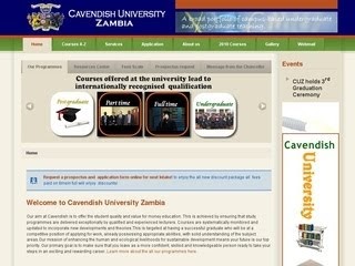 Cavendish University Zambia -CUZ ~ Courses Zambia