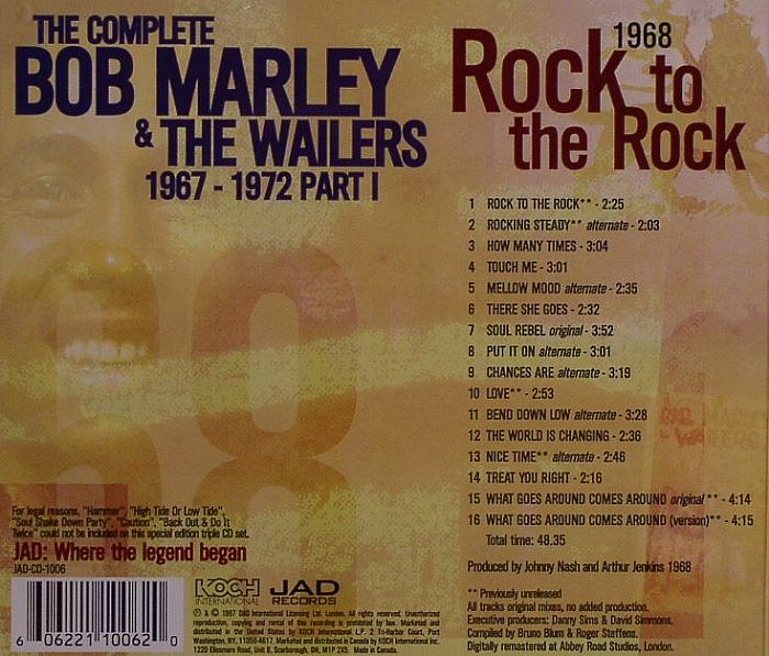The Complete Bob Marley the Wailers 1967-1972, Part 3