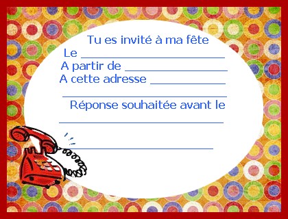 Production écrite ...Ecrire une invitation ..4AP  Carte+invitation