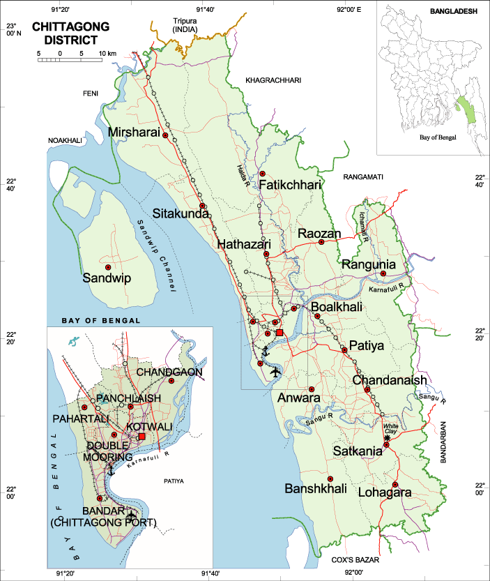 Maps of Bangladesh District