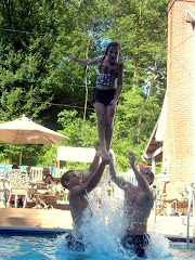 Anna doing trick with her brothers