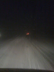 Blinding snow on 6 lane hyway