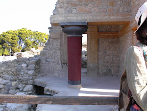 Knossos-Detalle de columna