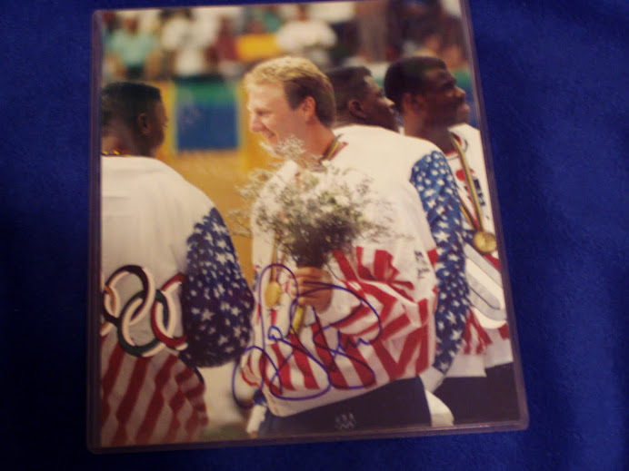 Larry Bird Team USA auto pic