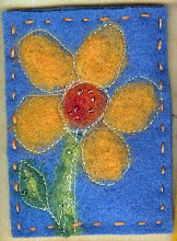 Needle felted ATC