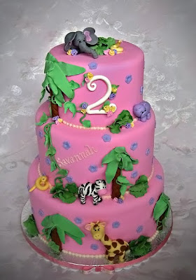 Girl Jungle Cake