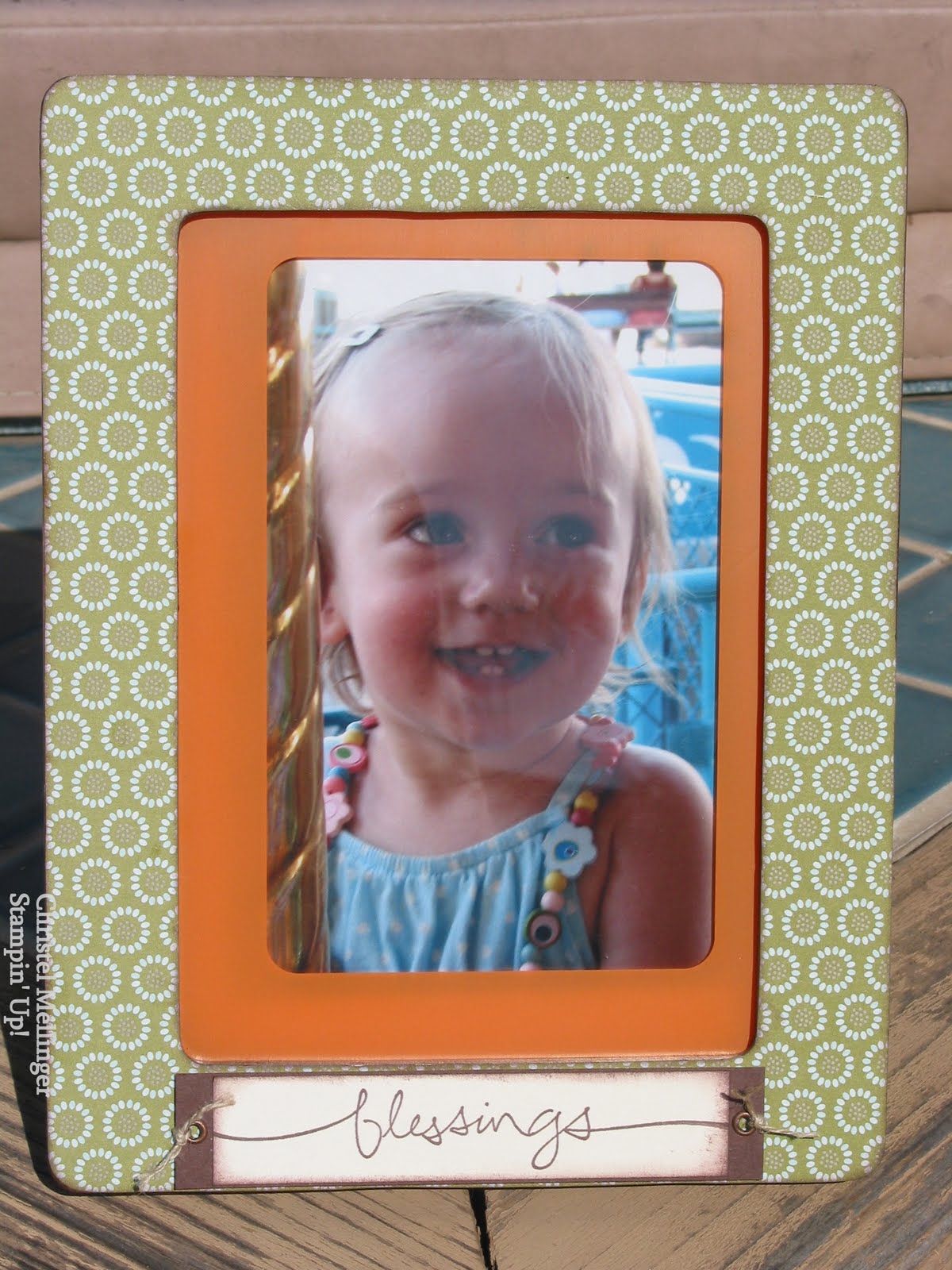 Christel's Crafty Creations Goodwill Frame Altered