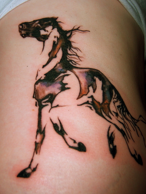 tribal horse tattoo. A tribal horse tattoo would be