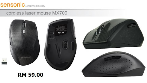 sensonic Cordless Laser Mouse MX700